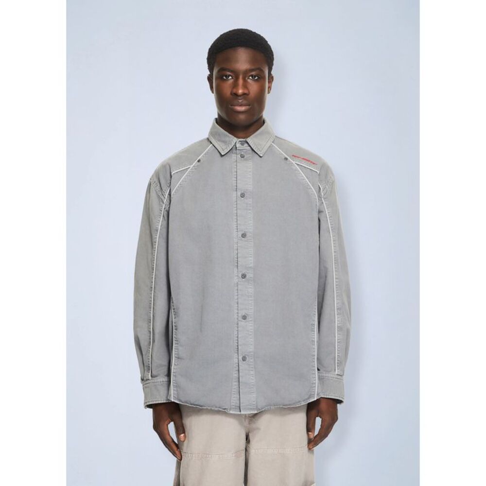 Off-White Men Garment-Dyed Sporty Shirt